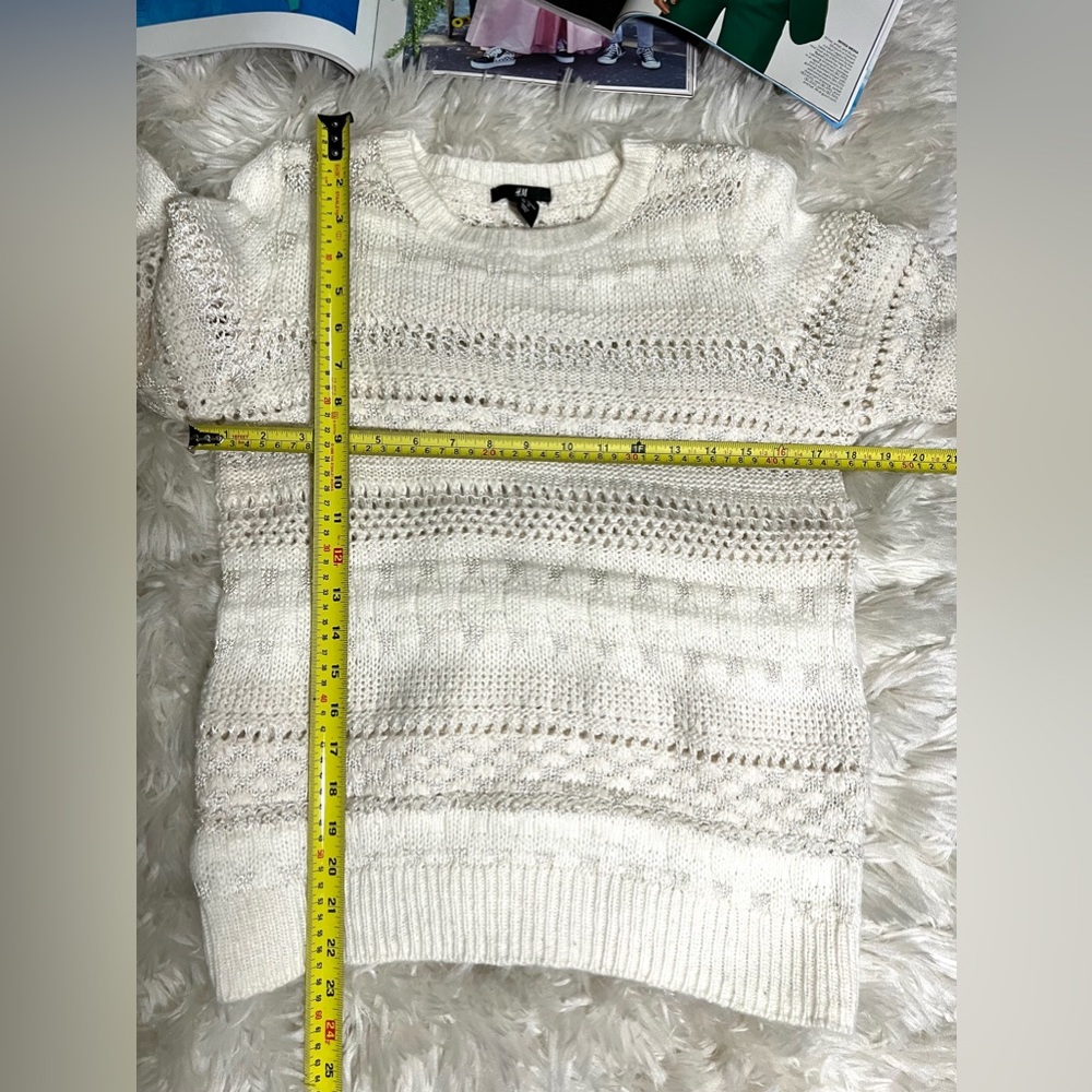 💕H&M Crew neck cream sweater - Picture 4 of 6